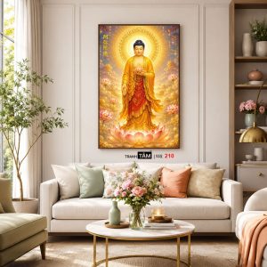 Phật A Di Đà | Tranh hộp đèn cao cấp | Mã tranh 210 | [tranhtam.com] - Ảnh 5