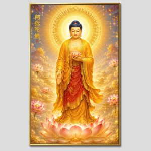 Phật A Di Đà | Tranh hộp đèn cao cấp | Mã tranh 210 | [tranhtam.com]