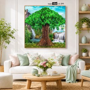 Cây bồ đề | Tranh hộp đèn cao cấp | Mã tranh 211  | [tranhtam.com] - Ảnh 5