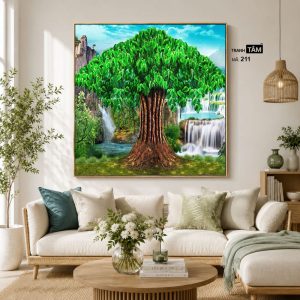 Cây bồ đề | Tranh hộp đèn cao cấp | Mã tranh 211  | [tranhtam.com] - Ảnh 3