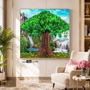 Alternative view of Cây bồ đề | Tranh hộp đèn cao cấp | Mã tranh 211  | [tranhtam.com]