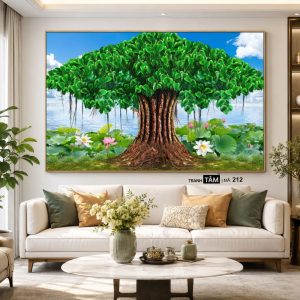 Cây bồ đề | Tranh hộp đèn cao cấp | Mã tranh 212 | [tranhtam.com] - Ảnh 5