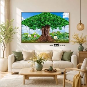 Cây bồ đề | Tranh hộp đèn cao cấp | Mã tranh 212 | [tranhtam.com] - Ảnh 4