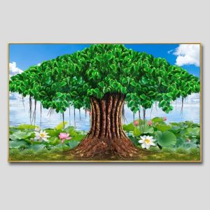 Cây bồ đề | Tranh hộp đèn cao cấp | Mã tranh 212 | [tranhtam.com]