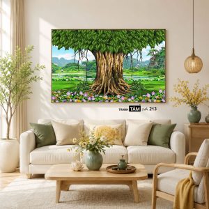 Alternative view of Cây bồ đề | Tranh hộp đèn cao cấp | Mã tranh 213 | [tranhtam.com]