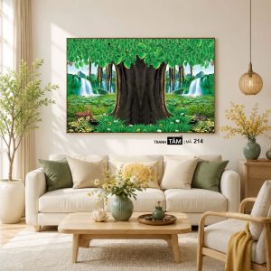Cây bồ đề | Tranh hộp đèn cao cấp | Mã tranh 214 | [tranhtam.com] - Ảnh 4