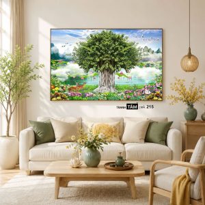 Cây bồ đề | Tranh hộp đèn cao cấp | Mã tranh 215 | [tranhtam.com] - Ảnh 4