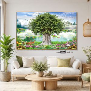 Cây bồ đề | Tranh hộp đèn cao cấp | Mã tranh 215 | [tranhtam.com] - Ảnh 3