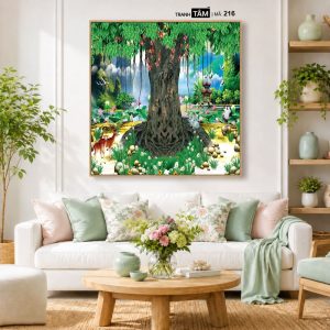 Cây bồ đề | Tranh hộp đèn cao cấp | Mã tranh 216 | [tranhtam.com] - Ảnh 5