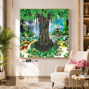 Alternative view of Cây bồ đề | Tranh hộp đèn cao cấp | Mã tranh 216 | [tranhtam.com]