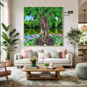Cây bồ đề | Tranh hộp đèn cao cấp | Mã tranh 217 | [tranhtam.com] - Ảnh 4