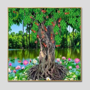 Cây bồ đề | Tranh hộp đèn cao cấp | Mã tranh 217 | [tranhtam.com]