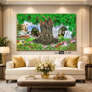 Alternative view of Cây bồ đề | Tranh hộp đèn cao cấp | Mã tranh 218 | [tranhtam.com]