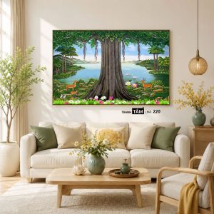 Cây bồ đề | Tranh hộp đèn cao cấp | Mã tranh 220 | [tranhtam.com] - Ảnh 4