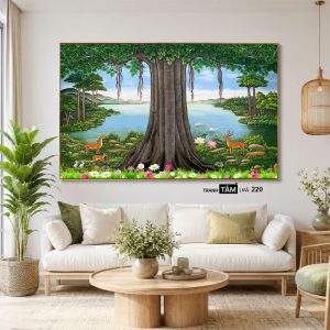 Cây bồ đề | Tranh hộp đèn cao cấp | Mã tranh 220 | [tranhtam.com] - Ảnh 3