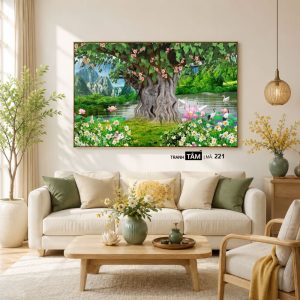 Cây bồ đề | Tranh hộp đèn cao cấp | Mã tranh 221 | [tranhtam.com] - Ảnh 4