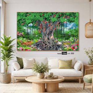 Cây bồ đề | Tranh hộp đèn cao cấp | Mã tranh 222 | [tranhtam.com] - Ảnh 3