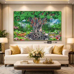 Alternative view of Cây bồ đề | Tranh hộp đèn cao cấp | Mã tranh 222 | [tranhtam.com]