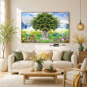 Cây bồ đề | Tranh hộp đèn cao cấp | Mã tranh 223 | [tranhtam.com] - Ảnh 4