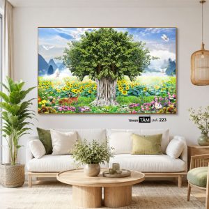 Cây bồ đề | Tranh hộp đèn cao cấp | Mã tranh 223 | [tranhtam.com] - Ảnh 3