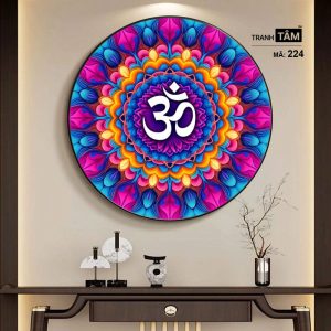 Chữ "Om Mani Padme Hum" | Tranh hộp đèn cao cấp | Mã tranh 224| [tranhtam.com] - Ảnh 5