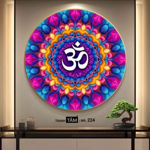 Chữ "Om Mani Padme Hum" | Tranh hộp đèn cao cấp | Mã tranh 224| [tranhtam.com] - Ảnh 4