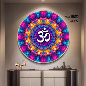 Chữ "Om Mani Padme Hum" | Tranh hộp đèn cao cấp | Mã tranh 224| [tranhtam.com] - Ảnh 3