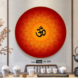 Alternative view of Chữ "Om Mani Padme Hum" | Tranh hộp đèn cao cấp | Mã tranh 225 | [tranhtam.com]