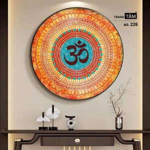 Chữ "Om Mani Padme Hum" | Tranh hộp đèn cao cấp | Mã tranh 226 | [tranhtam.com] - Ảnh 5