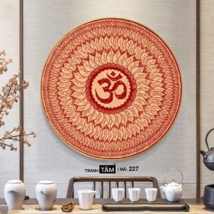 Alternative view of Chữ "Om Mani Padme Hum" | Tranh hộp đèn cao cấp | Mã tranh 227 | [tranhtam.com]