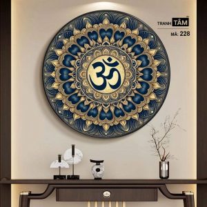 Chữ "Om Mani Padme Hum" | Tranh hộp đèn cao cấp | Mã tranh 228 | [tranhtam.com] - Ảnh 5