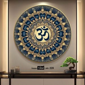 Chữ "Om Mani Padme Hum" | Tranh hộp đèn cao cấp | Mã tranh 228 | [tranhtam.com] - Ảnh 4