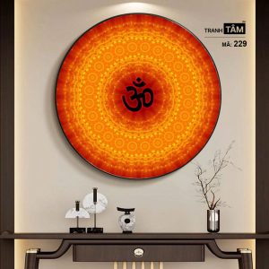 Chữ "Om Mani Padme Hum" | Tranh hộp đèn cao cấp | Mã tranh 229 | [tranhtam.com] - Ảnh 5