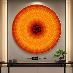 Chữ "Om Mani Padme Hum" | Tranh hộp đèn cao cấp | Mã tranh 229 | [tranhtam.com] - Ảnh 4