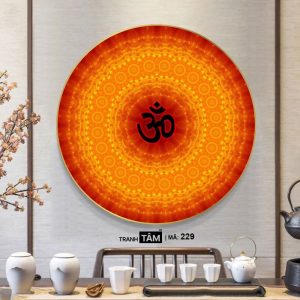 Alternative view of Chữ "Om Mani Padme Hum" | Tranh hộp đèn cao cấp | Mã tranh 229 | [tranhtam.com]