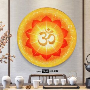 Alternative view of Chữ "Om Mani Padme Hum" | Tranh hộp đèn cao cấp | Mã tranh 230 | [tranhtam.com]