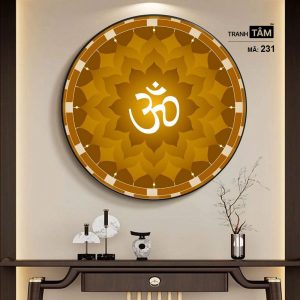 Chữ "Om Mani Padme Hum" | Tranh hộp đèn cao cấp | Mã tranh 231 | [tranhtam.com] - Ảnh 5