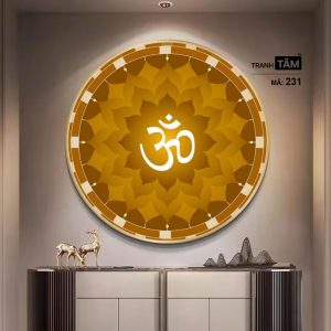 Chữ "Om Mani Padme Hum" | Tranh hộp đèn cao cấp | Mã tranh 231 | [tranhtam.com] - Ảnh 3