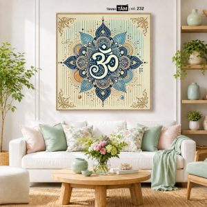 Chữ "Om Mani Padme Hum" | Tranh hộp đèn cao cấp | Mã tranh 232 | Tranh TÂM - Ảnh 5