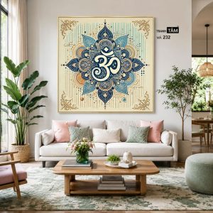 Chữ "Om Mani Padme Hum" | Tranh hộp đèn cao cấp | Mã tranh 232 | Tranh TÂM - Ảnh 4