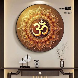 Chữ "Om Mani Padme Hum" | Tranh hộp đèn cao cấp | Mã tranh 233 | [tranhtam.com] - Ảnh 5