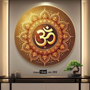 Chữ "Om Mani Padme Hum" | Tranh hộp đèn cao cấp | Mã tranh 233 | [tranhtam.com] - Ảnh 4