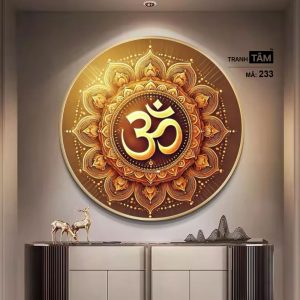 Chữ "Om Mani Padme Hum" | Tranh hộp đèn cao cấp | Mã tranh 233 | [tranhtam.com] - Ảnh 3