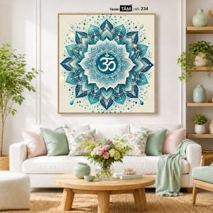 Chữ "Om Mani Padme Hum" | Tranh hộp đèn cao cấp | Mã tranh 234 | Tranh TÂM - Ảnh 5