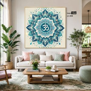 Chữ "Om Mani Padme Hum" | Tranh hộp đèn cao cấp | Mã tranh 234 | Tranh TÂM - Ảnh 4