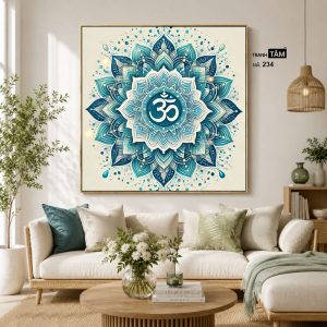 Chữ "Om Mani Padme Hum" | Tranh hộp đèn cao cấp | Mã tranh 234 | Tranh TÂM - Ảnh 3