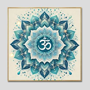 Chữ "Om Mani Padme Hum" | Tranh hộp đèn cao cấp | Mã tranh 234 | Tranh TÂM