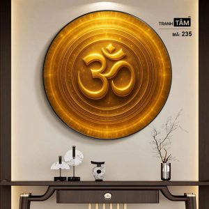 Chữ "Om Mani Padme Hum" | Tranh hộp đèn cao cấp | Mã tranh 235 | [tranhtam.com] - Ảnh 5