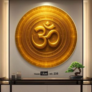 Chữ "Om Mani Padme Hum" | Tranh hộp đèn cao cấp | Mã tranh 235 | [tranhtam.com] - Ảnh 4