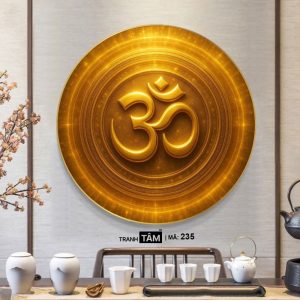 Alternative view of Chữ "Om Mani Padme Hum" | Tranh hộp đèn cao cấp | Mã tranh 235 | [tranhtam.com]